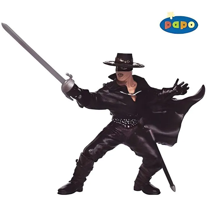 Figurine Zorro Collection - Papo - 13cm - Peinte à la main-0