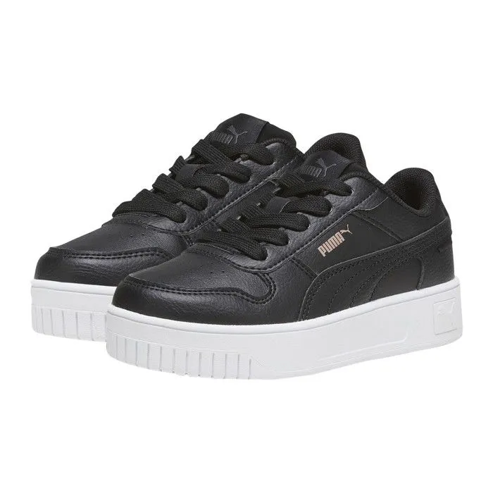 Baskets fille Puma Carina Street PS - noir/noir/or rose-2