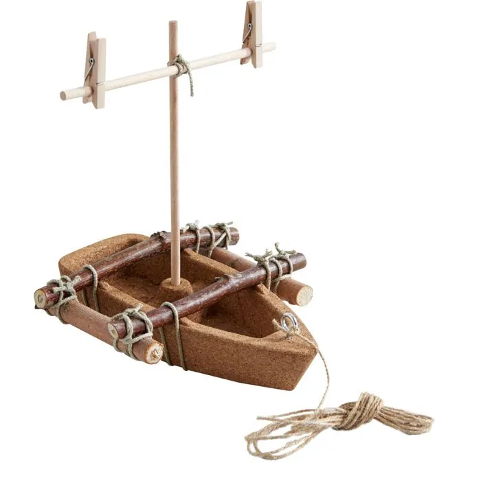 HABA - Terra Kids - Kit d’assemblage Bateau en lièges - Jeux de construction - Maquettes pour enfant - 4 ans et plus, 304244-3