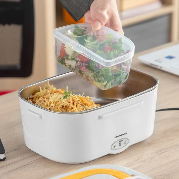 Boîte à Repas Électrique - Lunffi - InnovaGoods - 1,5 L - Acier inoxydable - Pliable-4