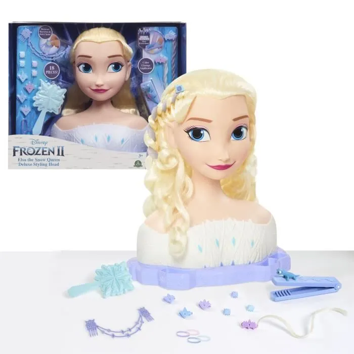 Tête à Coiffer Deluxe La Reine des Neiges 2 - Elsa - Disney Princesses-3