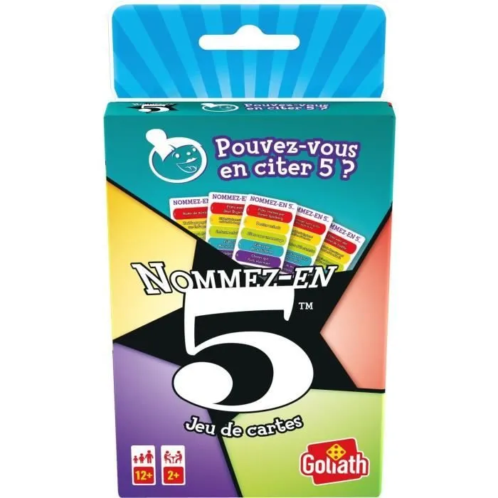 Nommez-en 5 - Jeu de cartes - GOLIATH-0