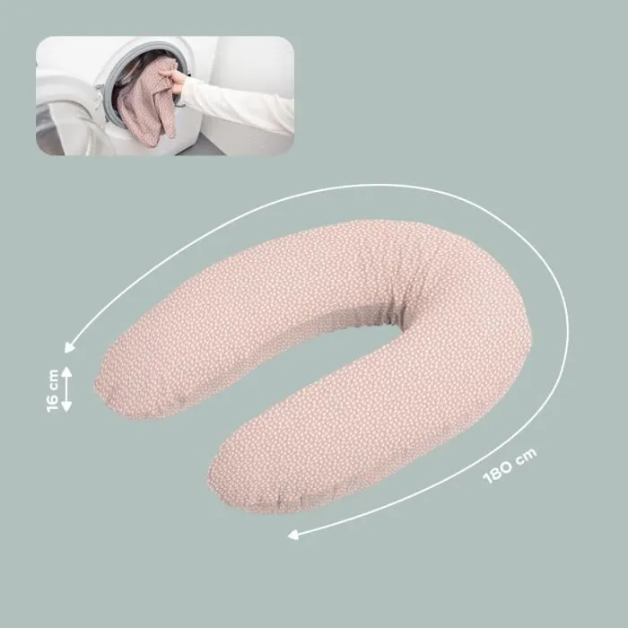 doomoo Coussin de Maternité et Coussin d'Allaitement Buddy, Ultra Confort, Certifié Oeko-Tex, Cloudy Pink-5