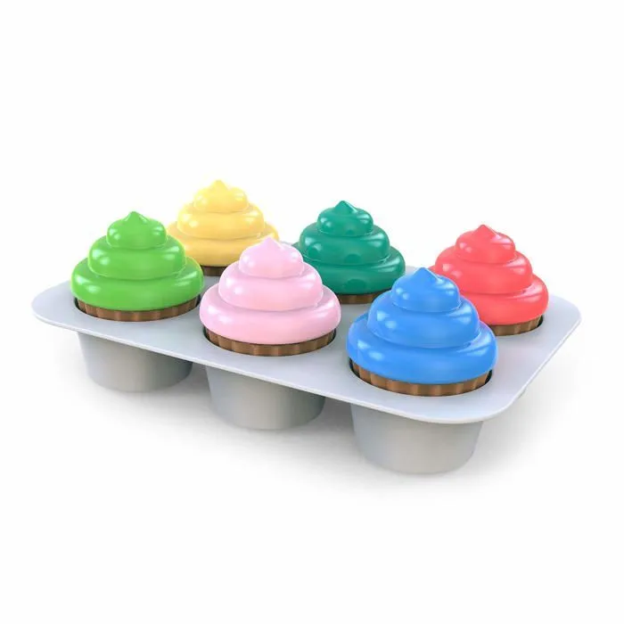 Bright starts - 12499-3-W11 - , Sort - Sweet Cupcakes, jouet trieur de formes et de couleurs pour les bebes de 3 mois et plus-0