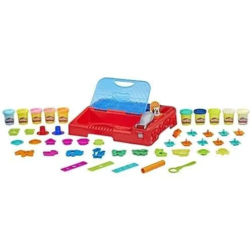 PLAY-DOH MES PREMIERES DECOUVERTES, AVEC PLUS DE 30 OUTILS ET 10 POTS-0