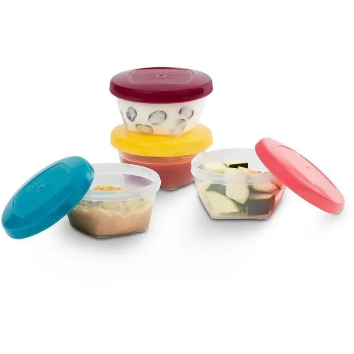 BABYMOOV Babybols Kit S - 4 x 120 ml - Pots de conservation hermétiques-0