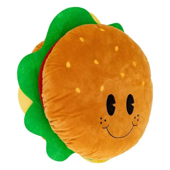 Peluche burger "Gunther" D30cm - Atmosphera createur d'interieur - Multicolore-0