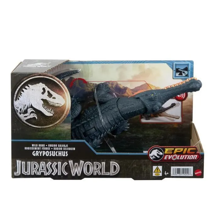 Jurassic World-Gryposuchus Rugissement Féroce-Figurine articulée HTK71-0