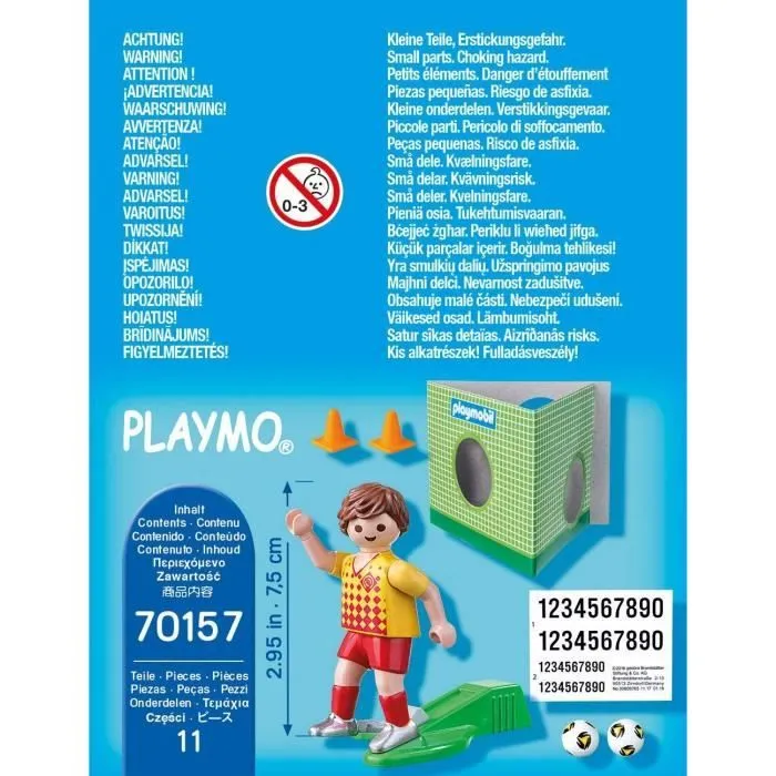 PLAYMOBIL - Sports et Action - Spécial Plus - Joueur de foot et but-2