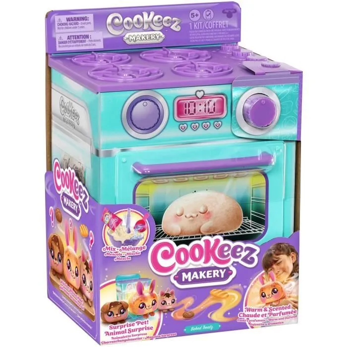 Fabrique à Pâtisserie Bleue - MOOSE TOYS - COOKEEZ MAKERY - Four interactif, peluche parfumée et accessoires-1