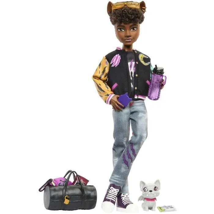 Monster High-Clawd Wolf-Poupée avec animal et accessoires HNF65-0