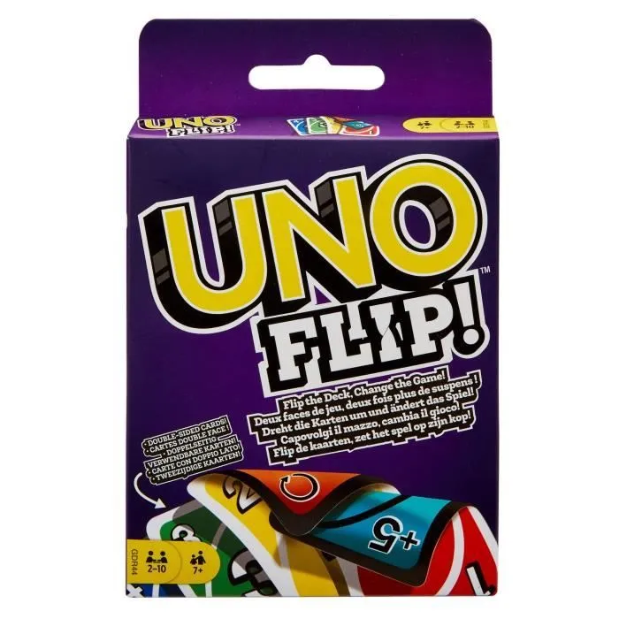 Mattel Games - Uno Flip Side - Jeu de cartes Familles - 7 ans et + GDR44-0