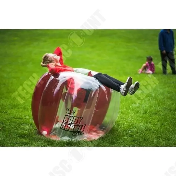 Ballon Gonflable TD® - Football Bubble pour Enfants et Adultes - Rouge-2