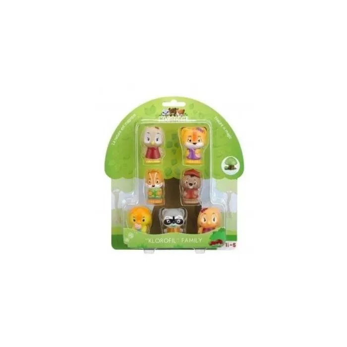 Assortiment de 7 personnages Klorofil - VULLI - Kloro'Families - Extérieur - Sophie la Girafe - Garantie 2 ans-2