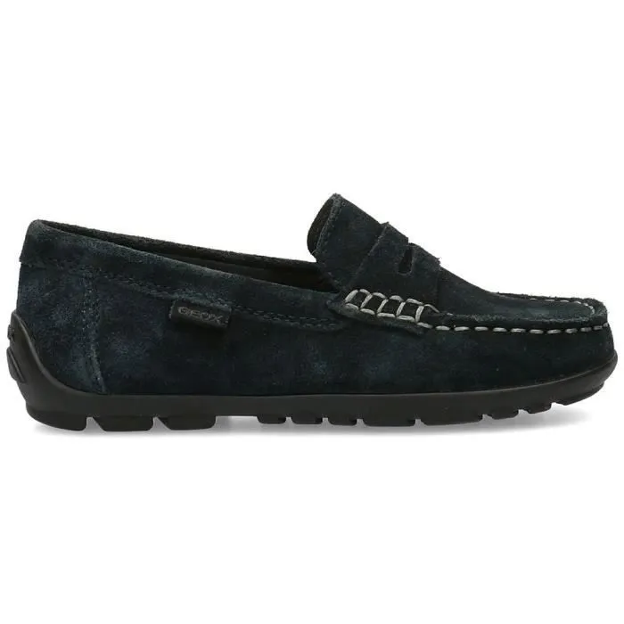 Mocassins Enfant - Geox - Junior New Fast 33 - Noir - Semelle respirante - Mixte-0