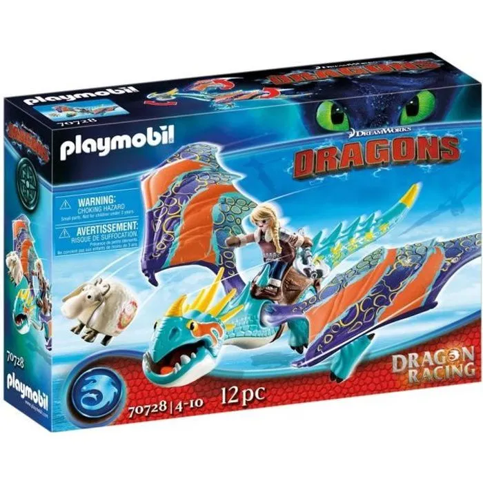 PLAYMOBIL 70728 Dragon Racing: Astrid et Tempête-0