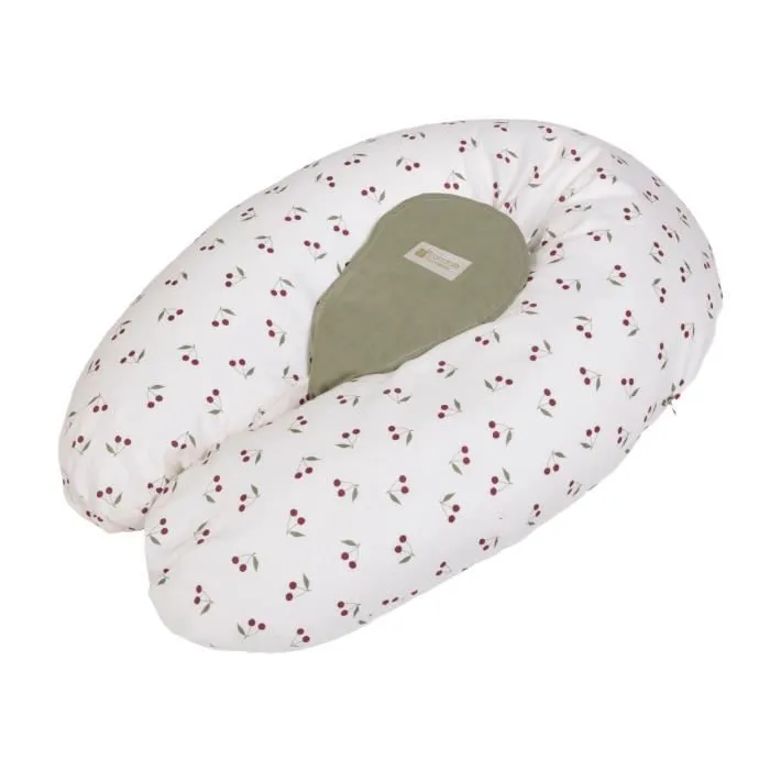 Candide - Coussin d'allaitement et de grossesse 3en1 Multirelax Cerises-3