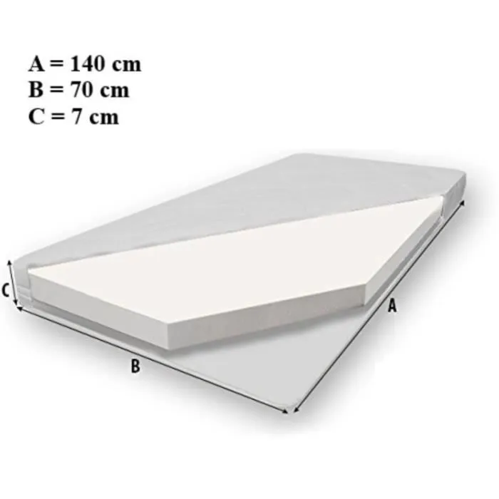 LIT COMPLET Enfant 140 x 70 cm + Sommier + Matelas + Tiroir-2