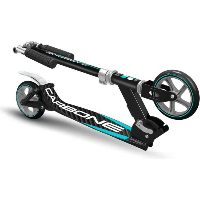 Trottinette pliable ajustable double suspensions 145mm - SKIDS CONTROL CARBONE - JK525145-2