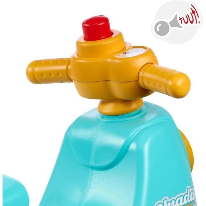 Scooter 1er âge - FALK - Stada - Jaune et bleu - Klaxon manuel - Roues silencieuses - Dès 12 mois - 100% Fabriqué en France-2