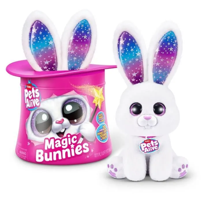 Jeu interactif - ZURU - PETS ALIVE Magic Bunnies - 20 surprises - Effets lumineux - Mixte-0