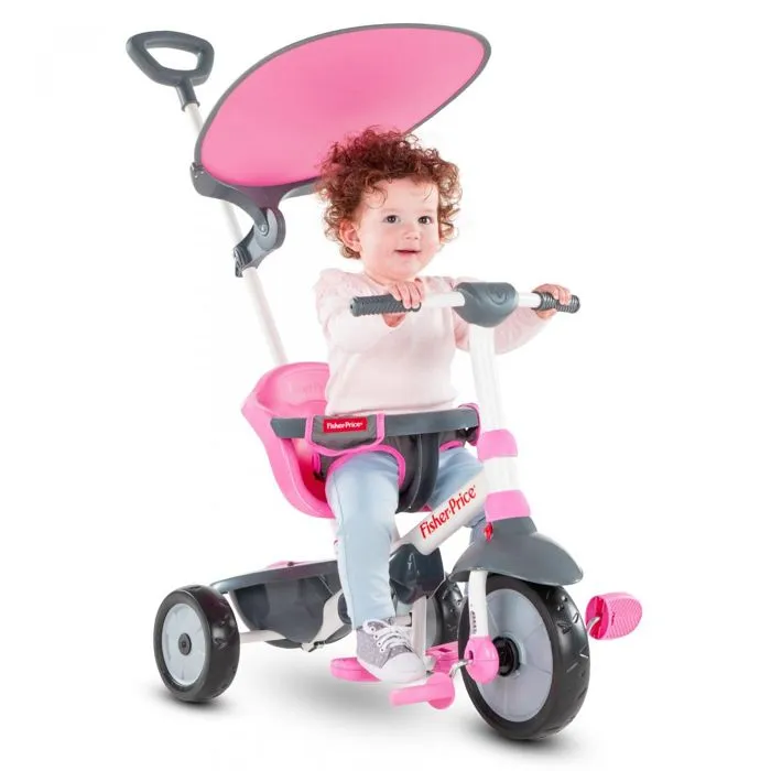 Tricycle SMARTRIKE Charm Plus Fille Rose - 12 mois à 4 ans - Extérieur-1
