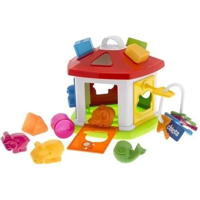 CHICCO Trieur de formes Cottage des Animaux 3 en 1-0