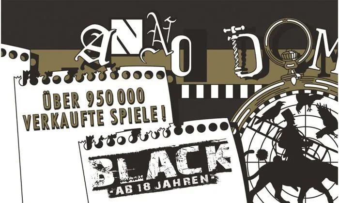 Jeu de societe - jeu de plateau Abacusspiele - 09221 - Anno Domini Noir, quizspiel, tresors, Jeu de Cartes,-1