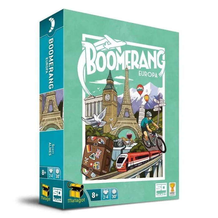 SD Games Boomerang Europe Jeu de Cartes Draft Voyage et Pays Papier 13 x 18 x 4 cm-0
