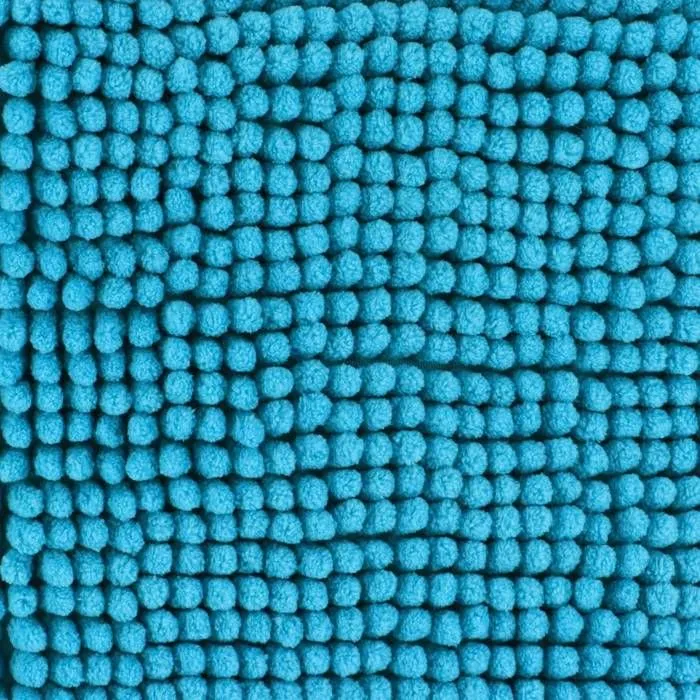 Tapis de bain - EMINZA - Boules - Bleu turquoise - 45 x 75 cm-2