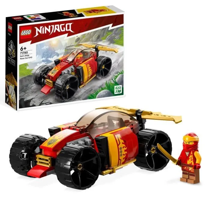 LEGO® NINJAGO 71780 La Voiture de Course Ninja de Kai – Évolution, Jouet Voiture, 2-en-1-0