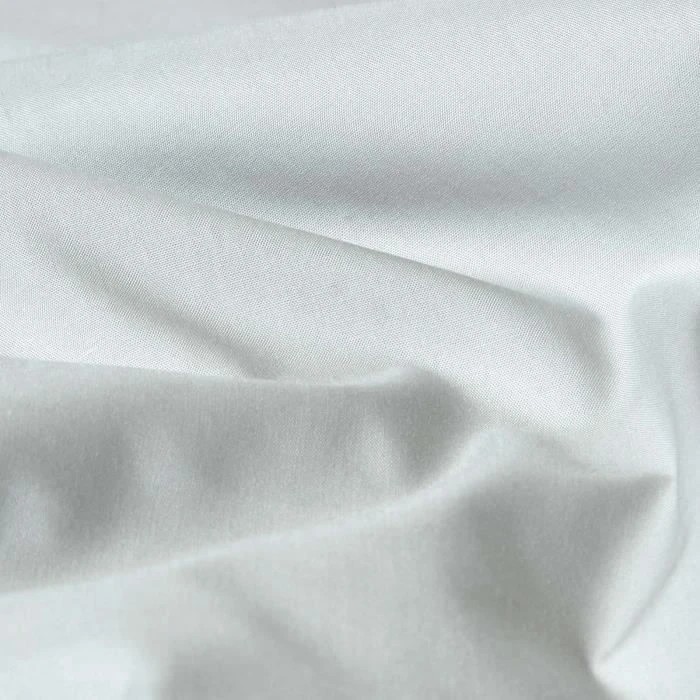 Taie d'oreiller volant plat en coton égyptien 200 fils coloris gris argenté 50 x 75 cm-3