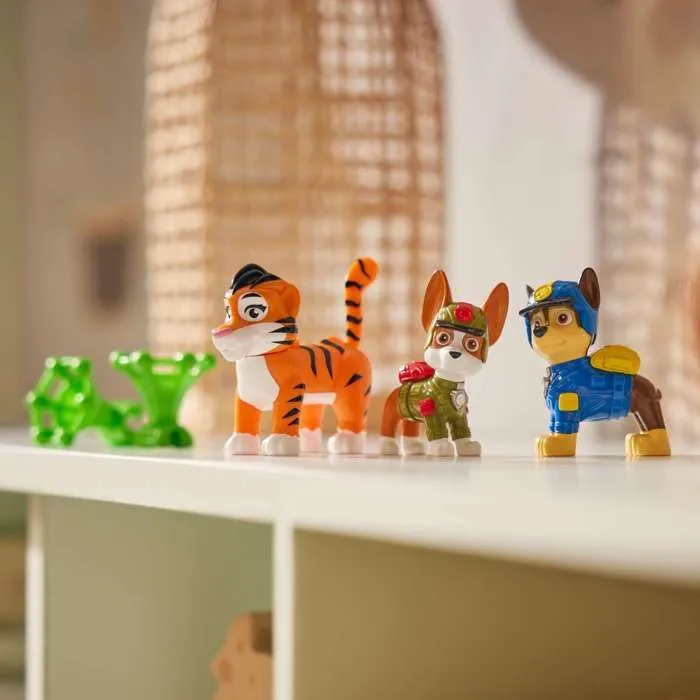 Ensemble Pat'Patrouille Jungle Pups figurines Chase Tracker + accessoires-1
