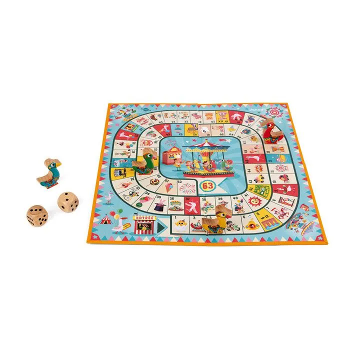 jeu de l oie carrousel bois-1