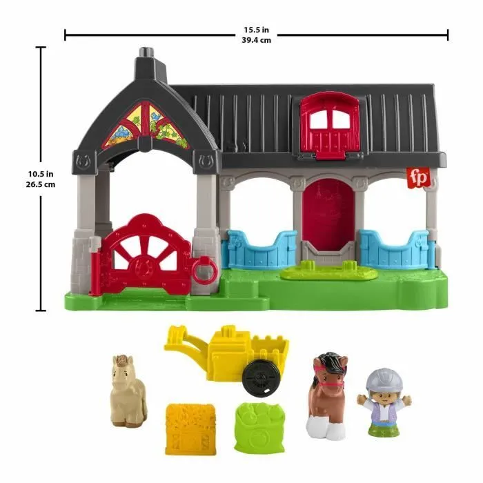 FISHER-PRICE Little People-L’écurie des Joyeux Chevaux avec 6 éléments - Fisher-Price - HWR84-7
