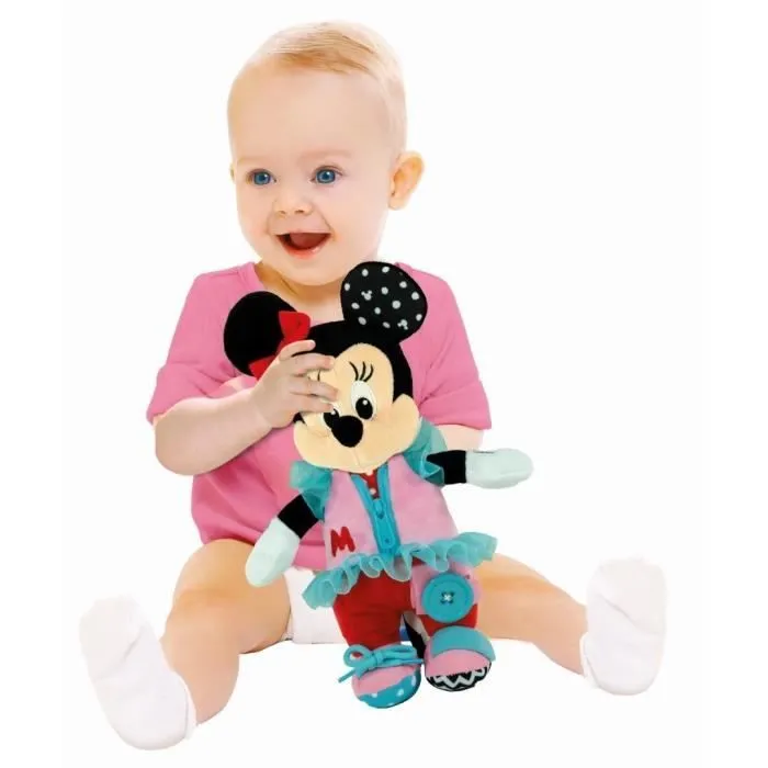 Clementoni - Montessori - Baby Minnie - Peluche à Habiller-3