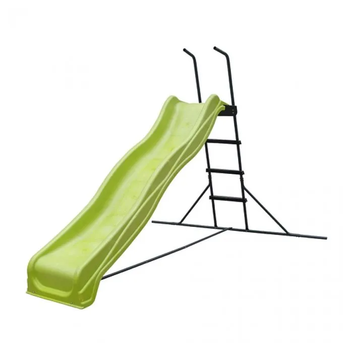 Toboggan sur pied AXI - 220cm Vert & Anthracite en métal et plastique pour enfants de 3 à 7 ans-0
