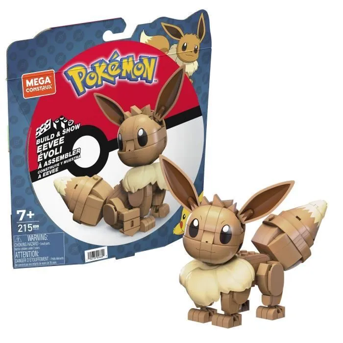 Mega Construx - Pokemon Evoli à assembler - Briques de construction - Dès 7 ans HDL84-0