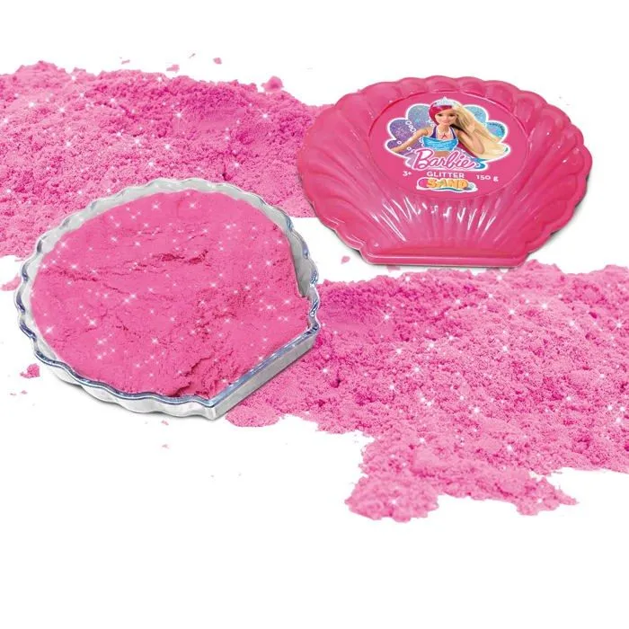 Jeu de peinture Lisciani giochi - 91935 - Liscianigiochi BARBIE SAND BEACH SHELL 150 GR IN DISPLAY-1