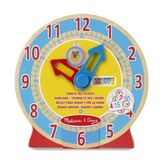 Jeu de société éducatif - MELISSA & DOUG - Horloge « Tourne Et Dis L’Heure » - Multicolore - A partir de 4 ans-2