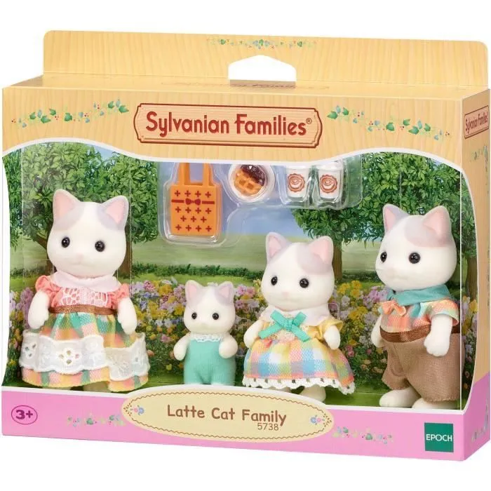 SYLVANIAN FAMILIES 5738 - La famille Chat Latté-0