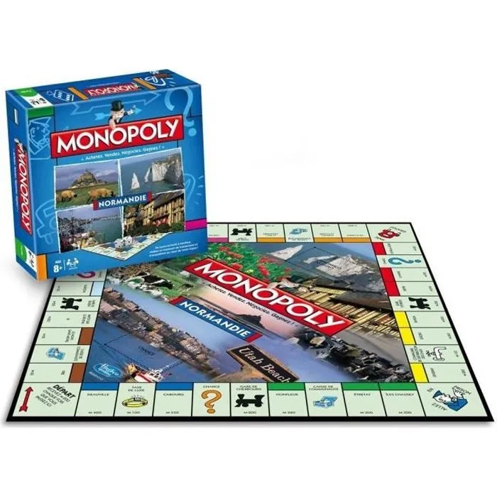 Monopoly Normandie - WINNING MOVES - Jeu de plateau - Mixte - A partir de 8 ans-0