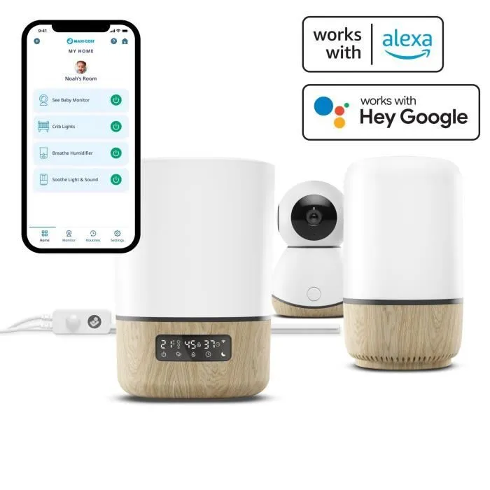 MAXI-COSI Veilleuse de lit connectée pour bébé glow, détecteur de mouvement, lumière douce à intensité reglable-3