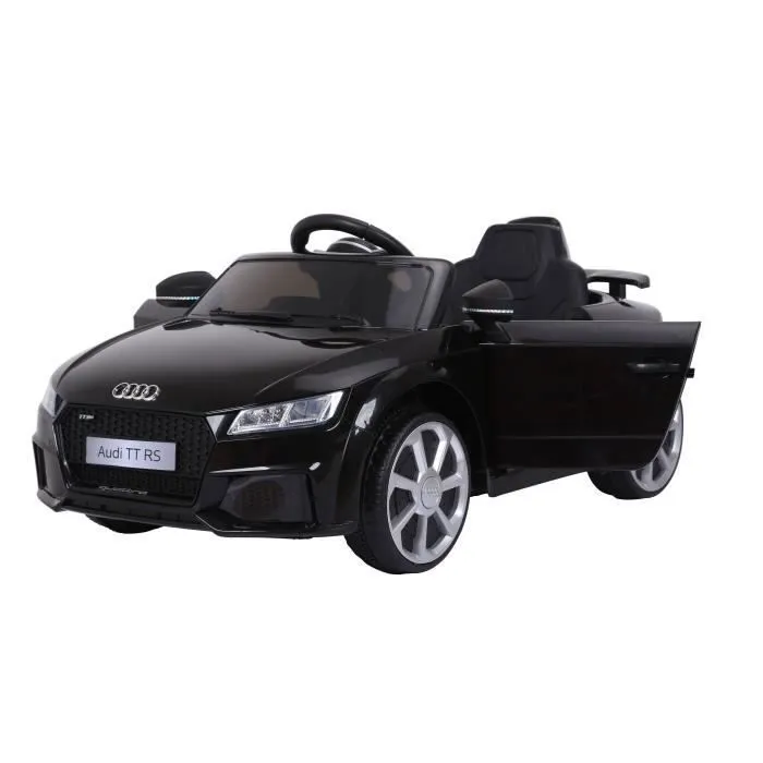 Audi TT RS Voiture Electrique (2 x 25W) pour Enfant Noir, 103 x 62 x 44 cm - Marche avant et arrière, Phares fonctionnels, Musique,-2