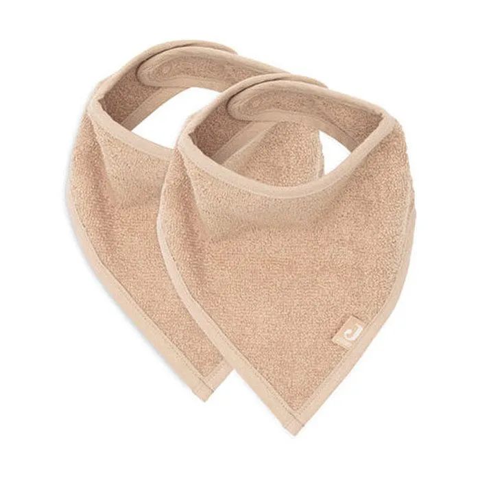 Bavoir Bandana en coton-jersey - JOLLEIN - Biscuit - Mixte - 0 mois - Pratique et confortable-0