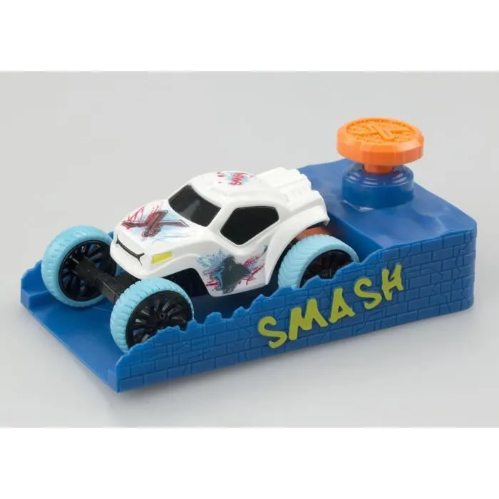 Voitures à friction - EXOST SMASH - Mega Pack Booster - 4 petites voitures, 2 boosters et accessoires-0