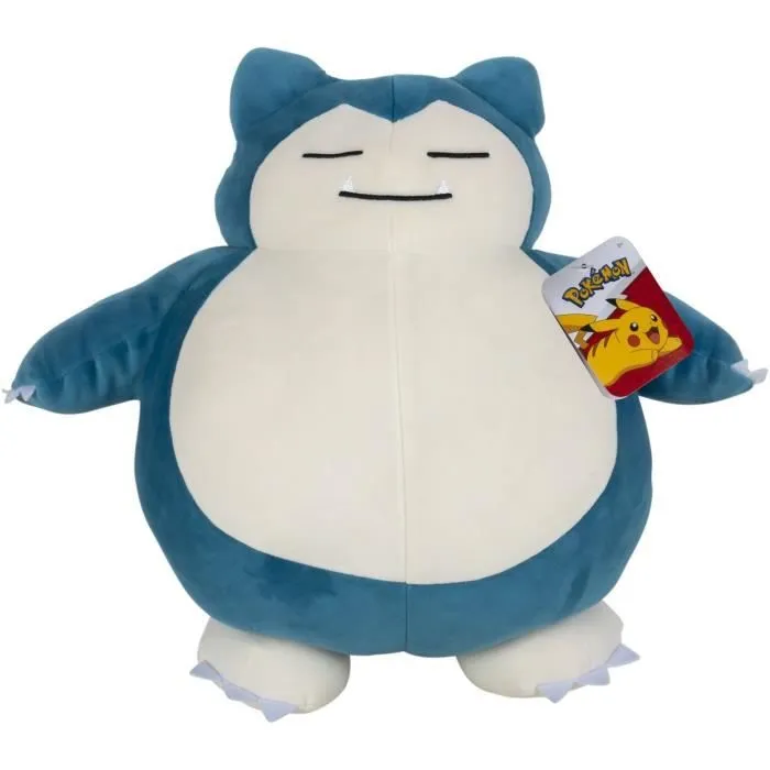 Peluche - BANDAI - Pokémon Ronflex (Snorlax) - 40 cm, douce et moelleuse-4