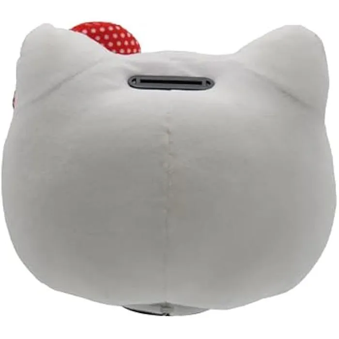 Tirelire en Peluche - CYP BRAND - Hello Kitty - Couleur Blanche - Cylindrique - Produit Officiel-1