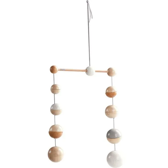 Haba mobile Dots junior 20 x 25 cm bois naturel/blanc-0