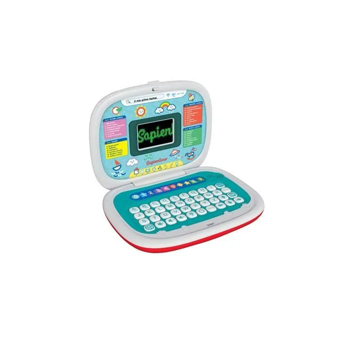 Ordinateur Portable Éducatif Interactif 4 Ans - Clementoni - Sapientino - Contenu Éducatif - Activités - Italien-1